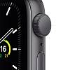 Фото — Apple Watch SE, 40 мм, алюминий цвета «серый космос», спортивный ремешок черного цвета